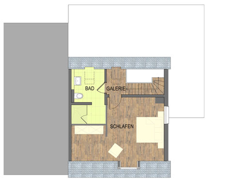 Grundriss der Ferienwohnung Löwenzahn - Dachgeschoss